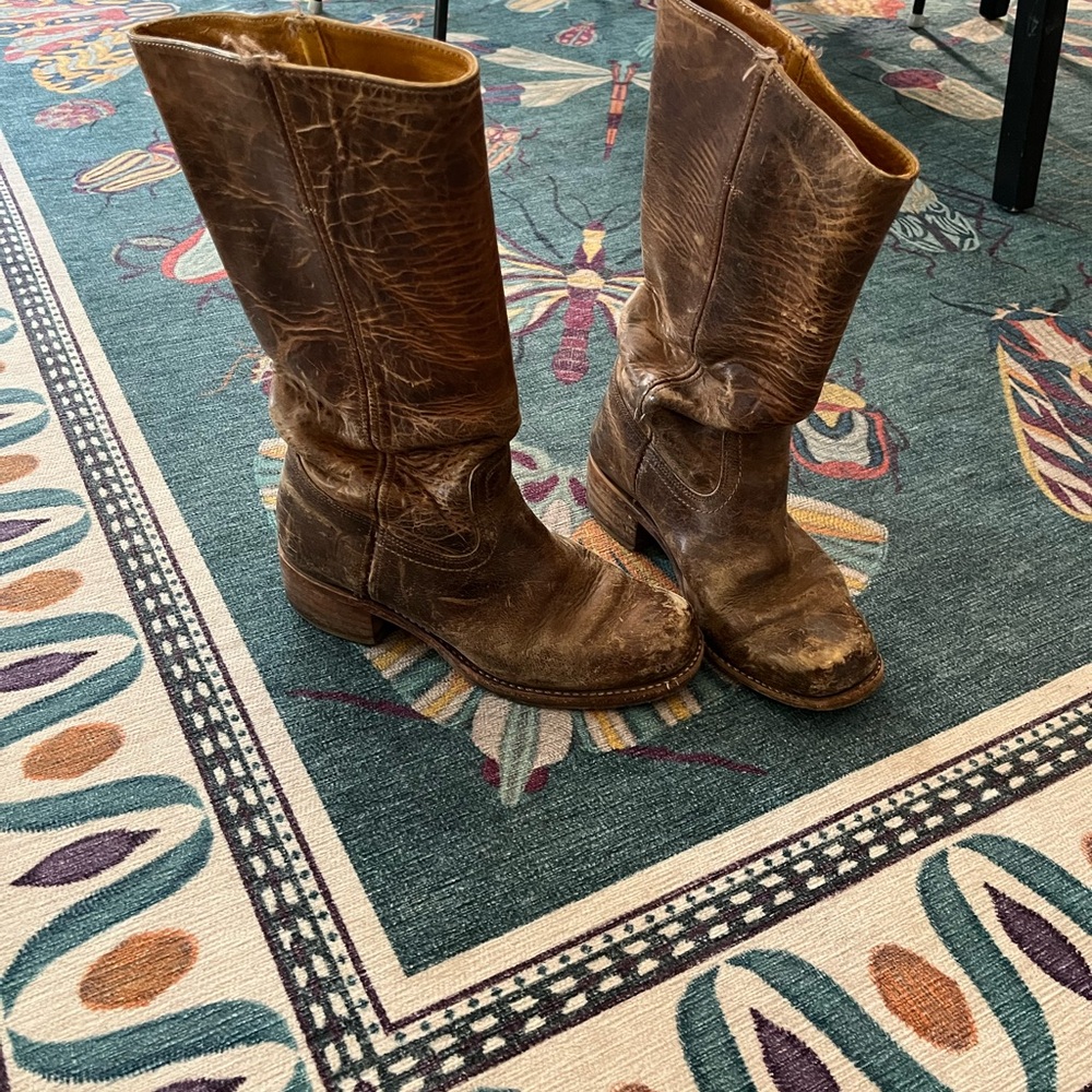 Frye Tan Leather Boots